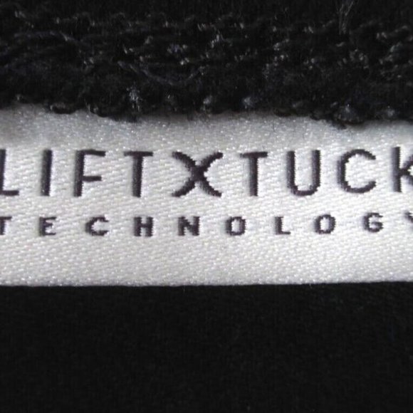 NWT NYDJ PULL-ON SKINNY ANKLE JEANS WITH SIDE SLIT BLACK PLUS 22W- LIFT TUCK - Picture 12 of 13